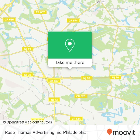 Rose Thomas Advertising Inc map