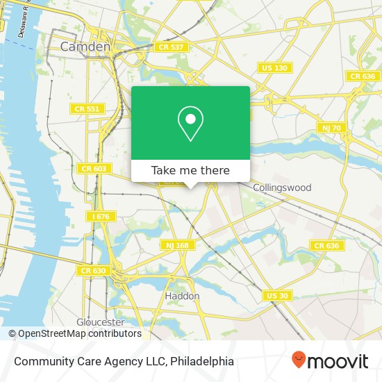 Community Care Agency LLC map