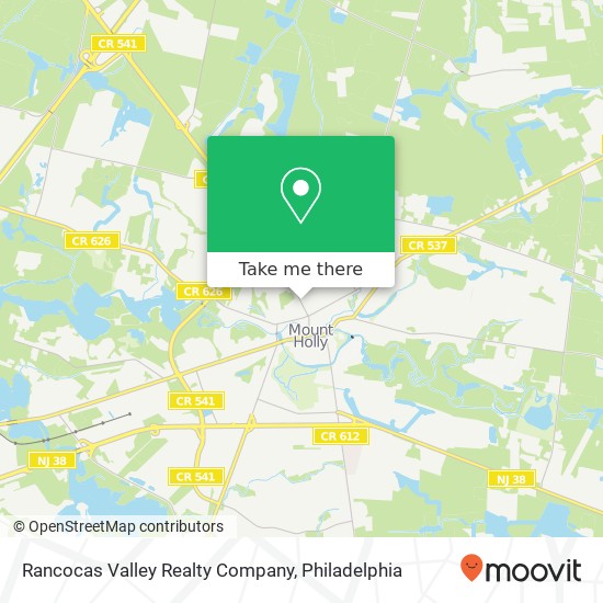Rancocas Valley Realty Company map