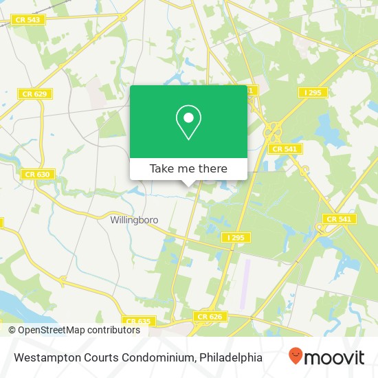 Westampton Courts Condominium map