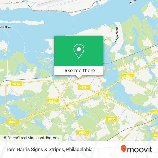 Mapa de Tom Harris Signs & Stripes