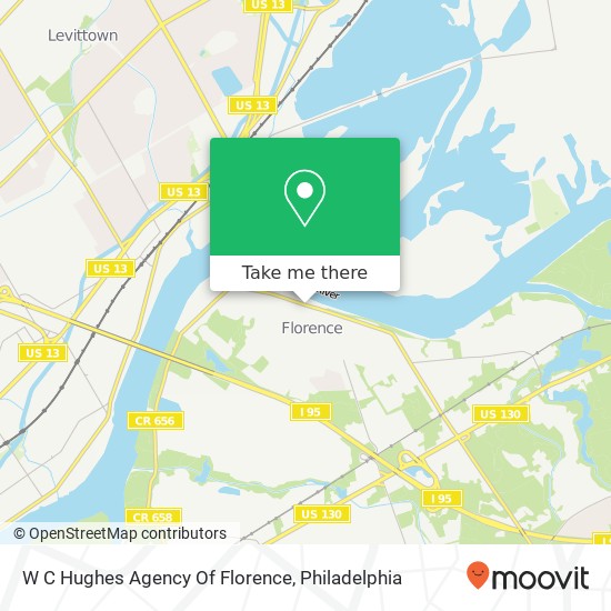 Mapa de W C Hughes Agency Of Florence