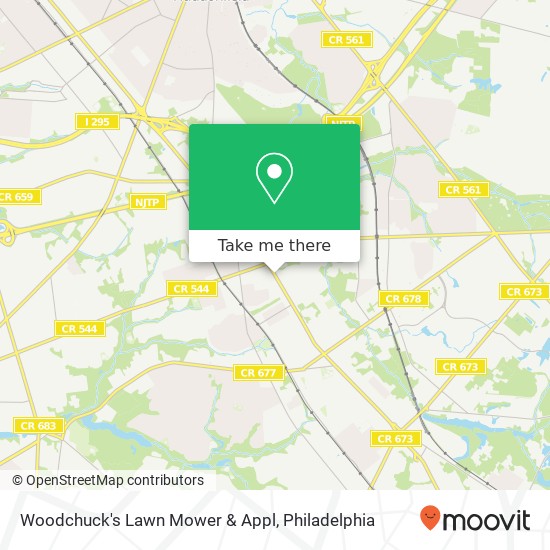 Mapa de Woodchuck's Lawn Mower & Appl