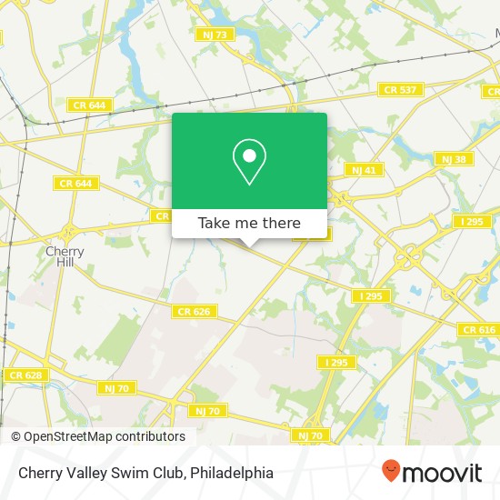 Cherry Valley Swim Club map