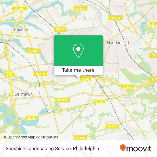 Sunshine Landscaping Service map