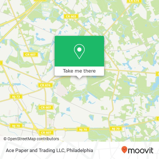 Ace Paper and Trading LLC map