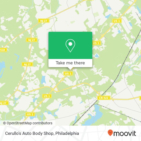 Cerullo's Auto Body Shop map