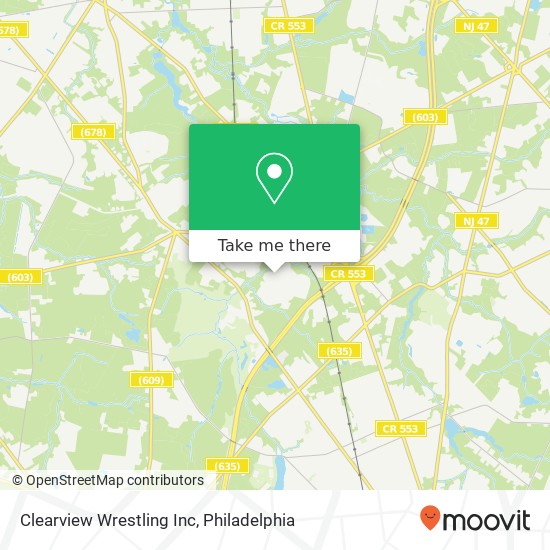 Mapa de Clearview Wrestling Inc