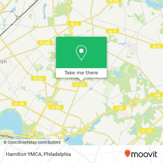 Mapa de Hamilton YMCA