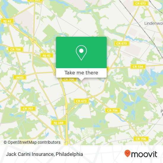 Jack Carini Insurance map
