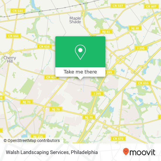 Walsh Landscaping Services map