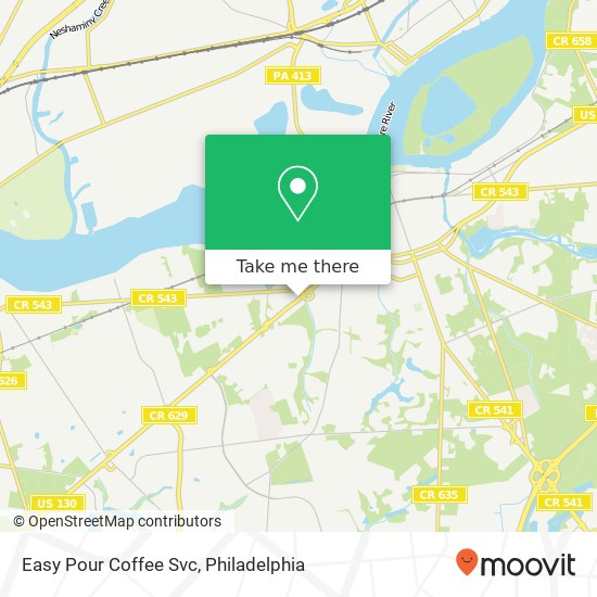 Easy Pour Coffee Svc map