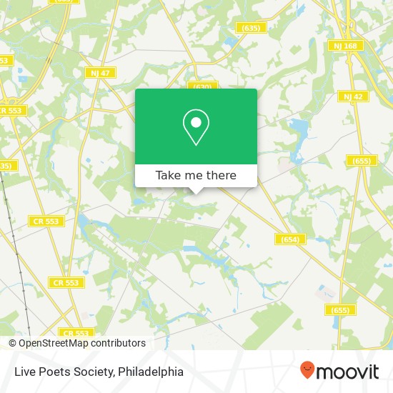 Live Poets Society map