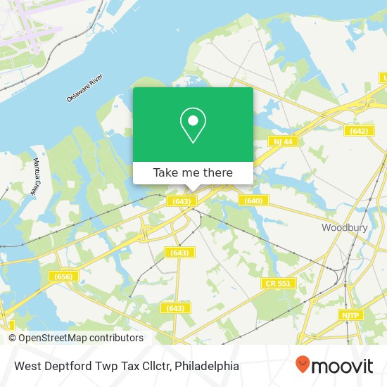 Mapa de West Deptford Twp Tax Cllctr