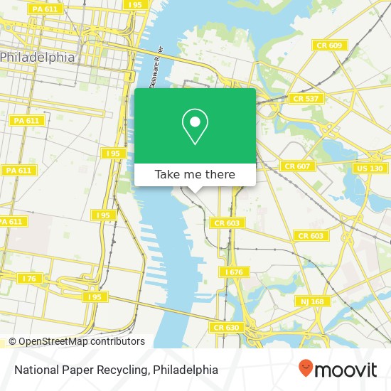 National Paper Recycling map