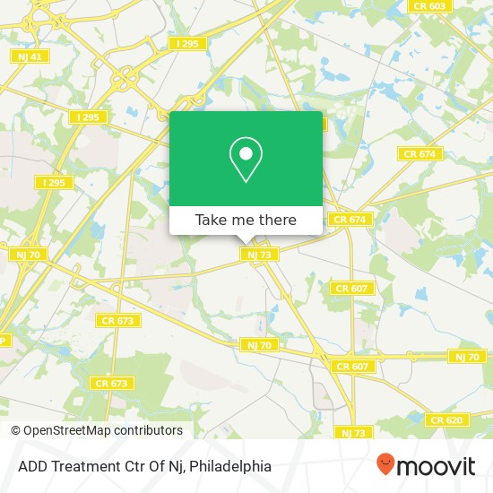 ADD Treatment Ctr Of Nj map