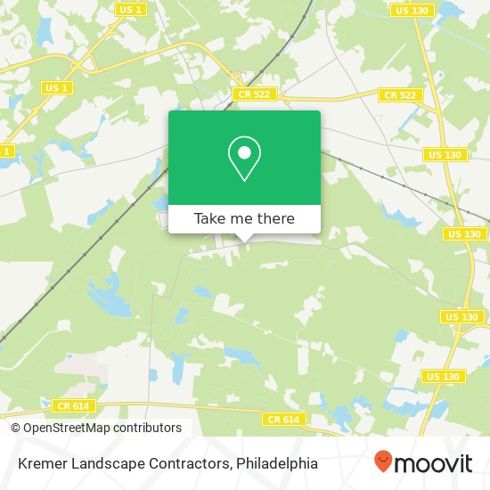 Kremer Landscape Contractors map