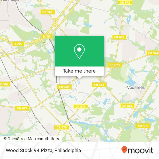 Mapa de Wood Stock 94 Pizza