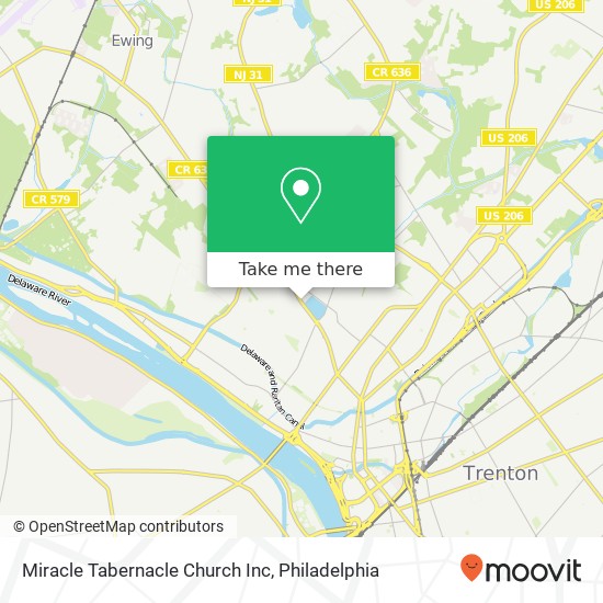 Mapa de Miracle Tabernacle Church Inc