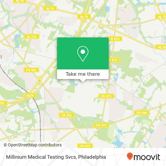 Mapa de Millinium Medical Testing Svcs