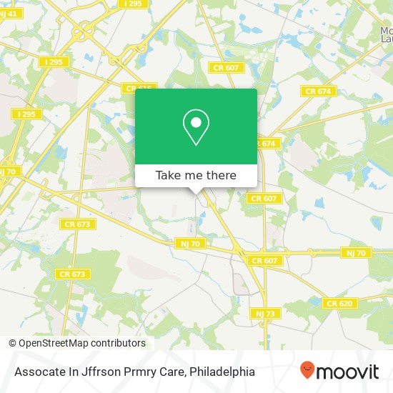 Mapa de Assocate In Jffrson Prmry Care