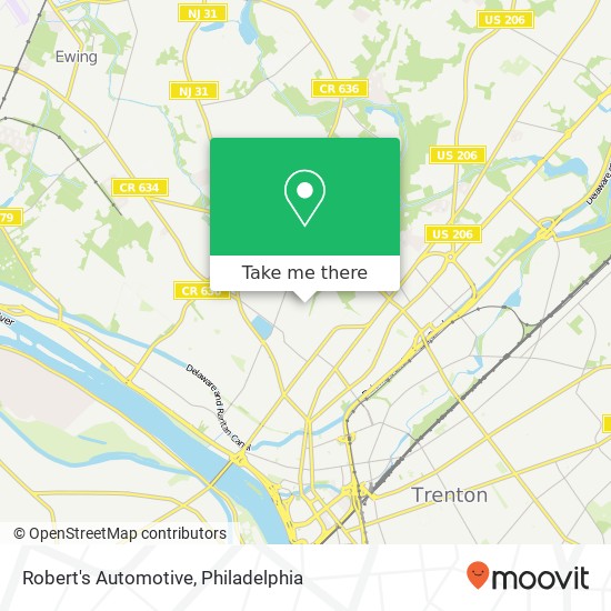 Robert's Automotive map