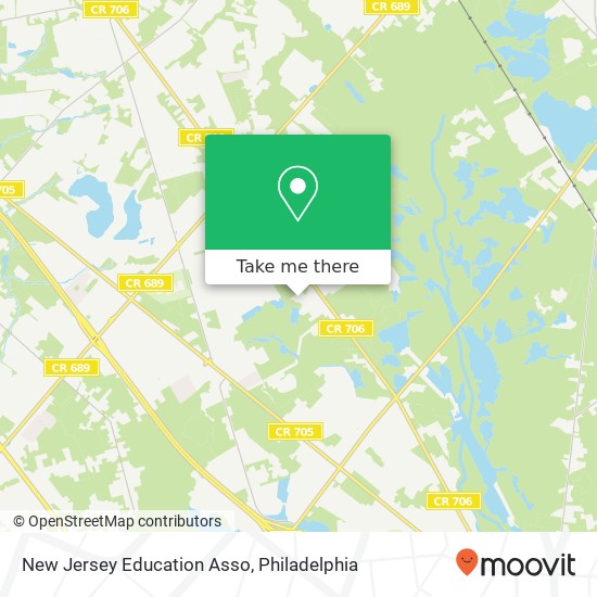 Mapa de New Jersey Education Asso
