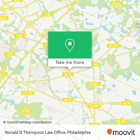 Ronald B Thompson Law Office map
