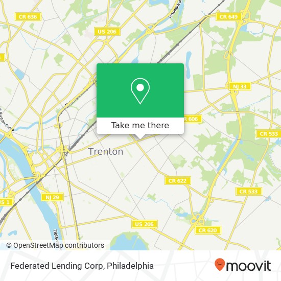 Federated Lending Corp map