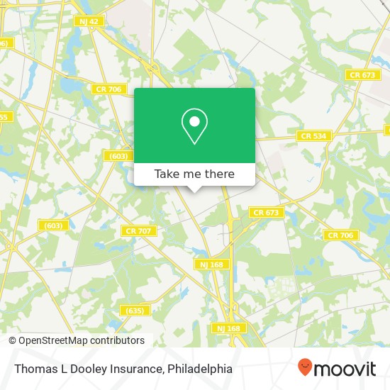 Thomas L Dooley Insurance map