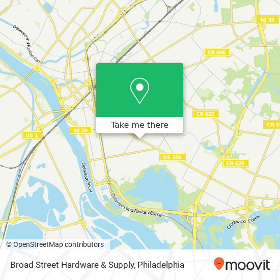 Broad Street Hardware & Supply map