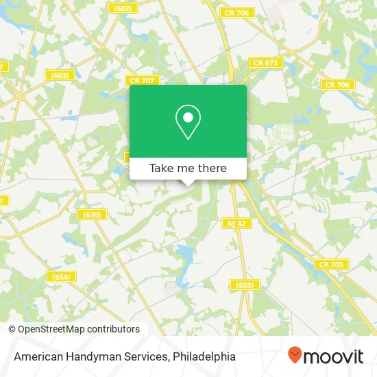 Mapa de American Handyman Services