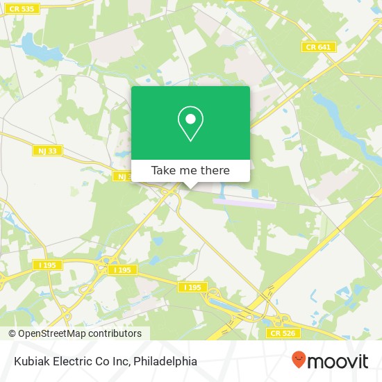 Kubiak Electric Co Inc map
