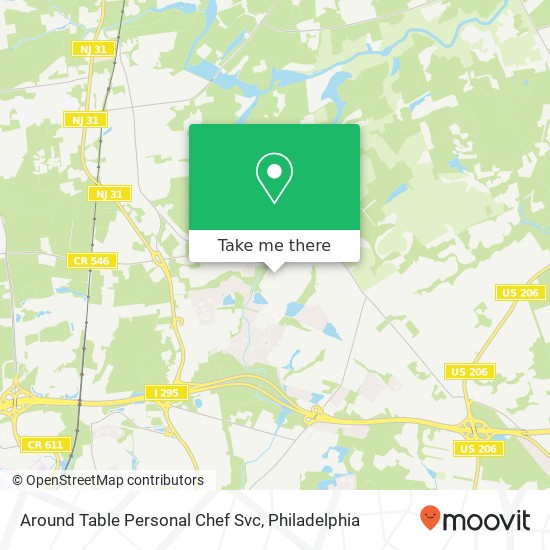 Around Table Personal Chef Svc map