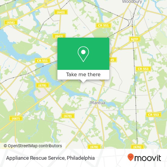 Appliance Rescue Service map