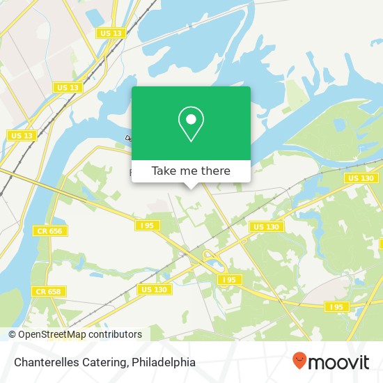 Chanterelles Catering map