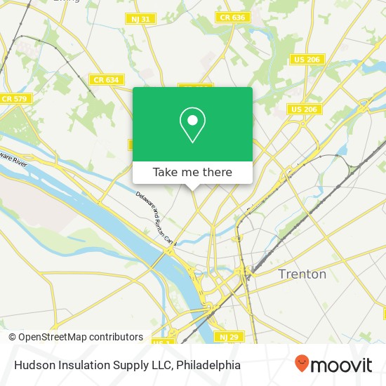 Mapa de Hudson Insulation Supply LLC