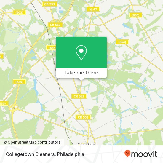 Collegetown Cleaners map