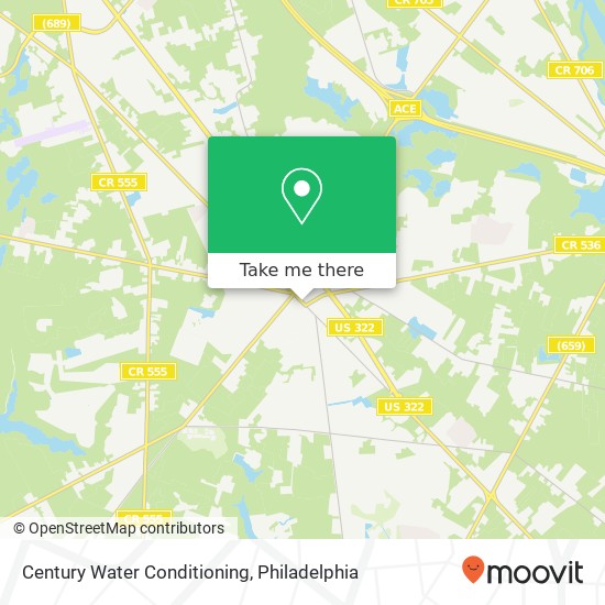 Century Water Conditioning map