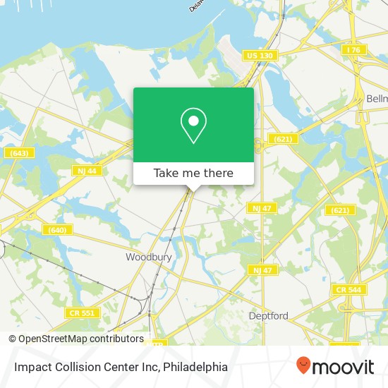 Mapa de Impact Collision Center Inc