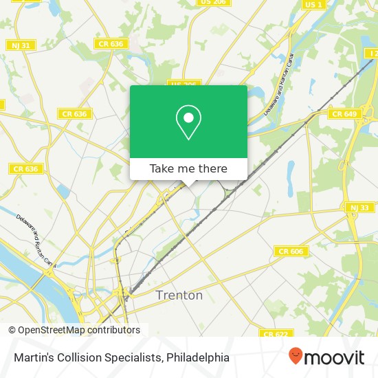 Mapa de Martin's Collision Specialists