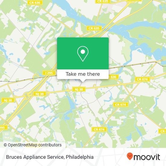 Bruces Appliance Service map