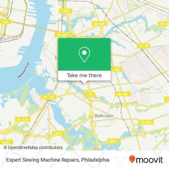 Expert Sewing Machine Repairs map