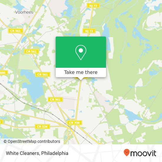 White Cleaners map