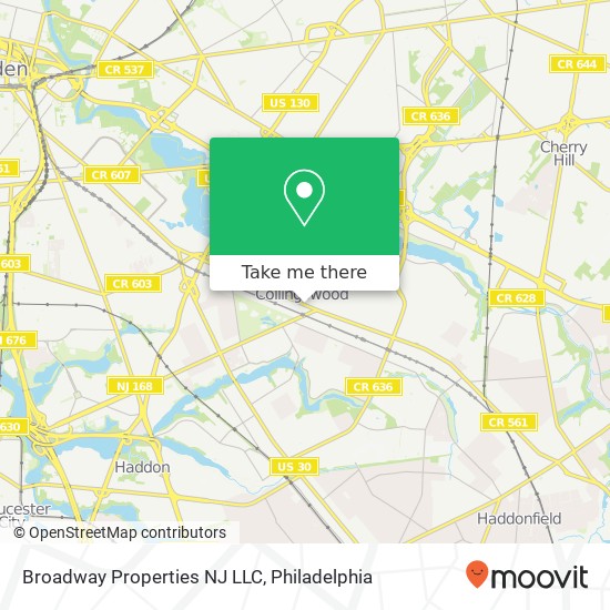 Broadway Properties NJ LLC map