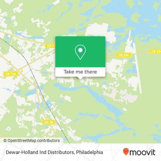 Mapa de Dewar-Holland Ind Distributors