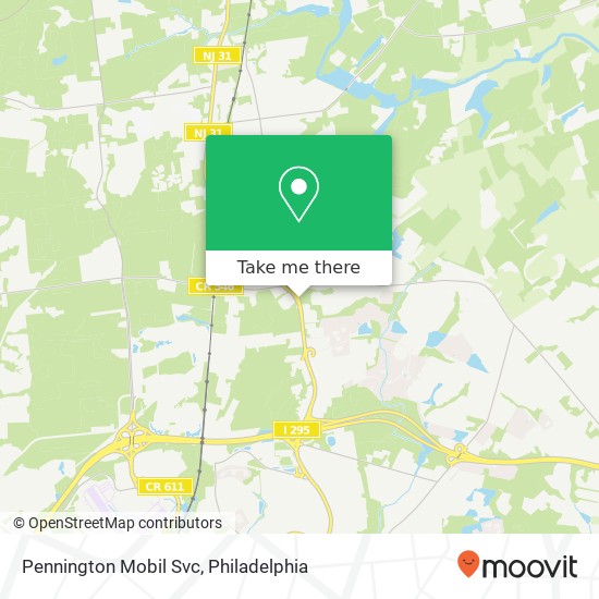 Pennington Mobil Svc map