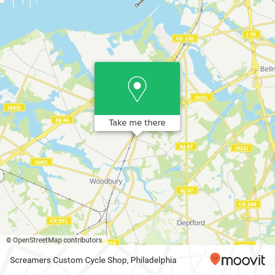 Mapa de Screamers Custom Cycle Shop