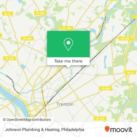 Mapa de Johnson Plumbing & Heating