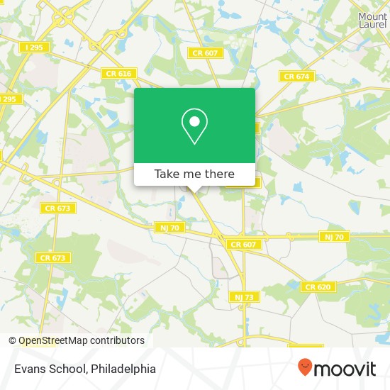 Mapa de Evans School